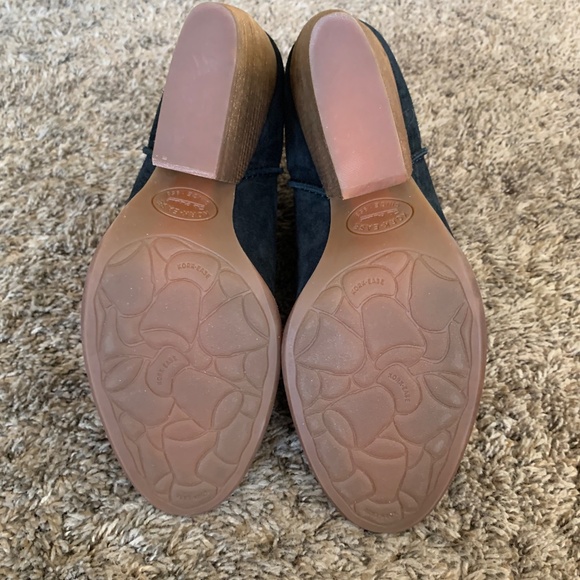 Kork-Ease Laura Black Suede Western Style Ankle Wedge Boots Sz.9 - Picture 11 of 12